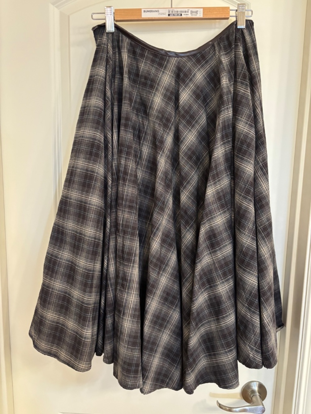 H&M Cotton plaid circle skirt - Picture 3 of 7